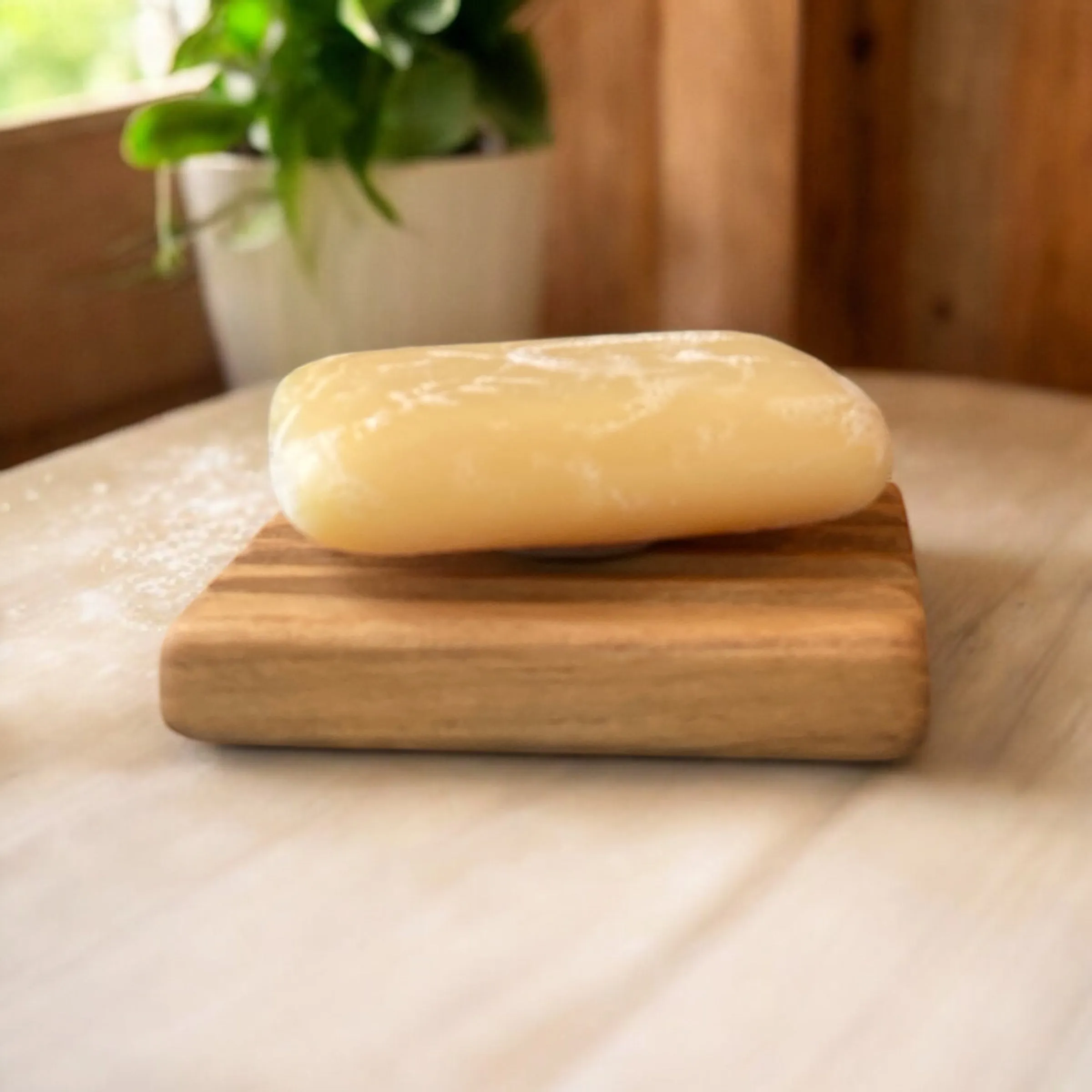 Porte-savon artisanal en bois de robinier
