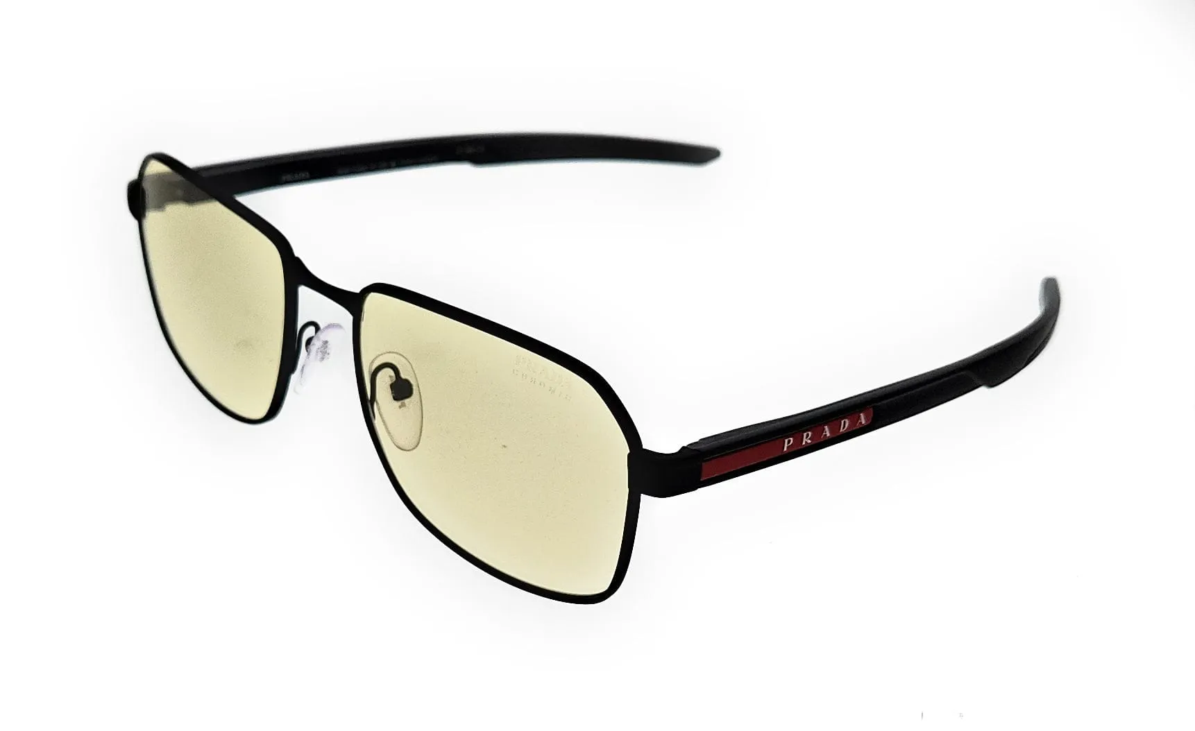 Prada Linea Rossa 0PS 54WS DG002S Matte Black Rectangular Sunglasses