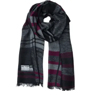 Purple Grey Tartan Eco Scarf - Softer than Cashmere 100% Silk