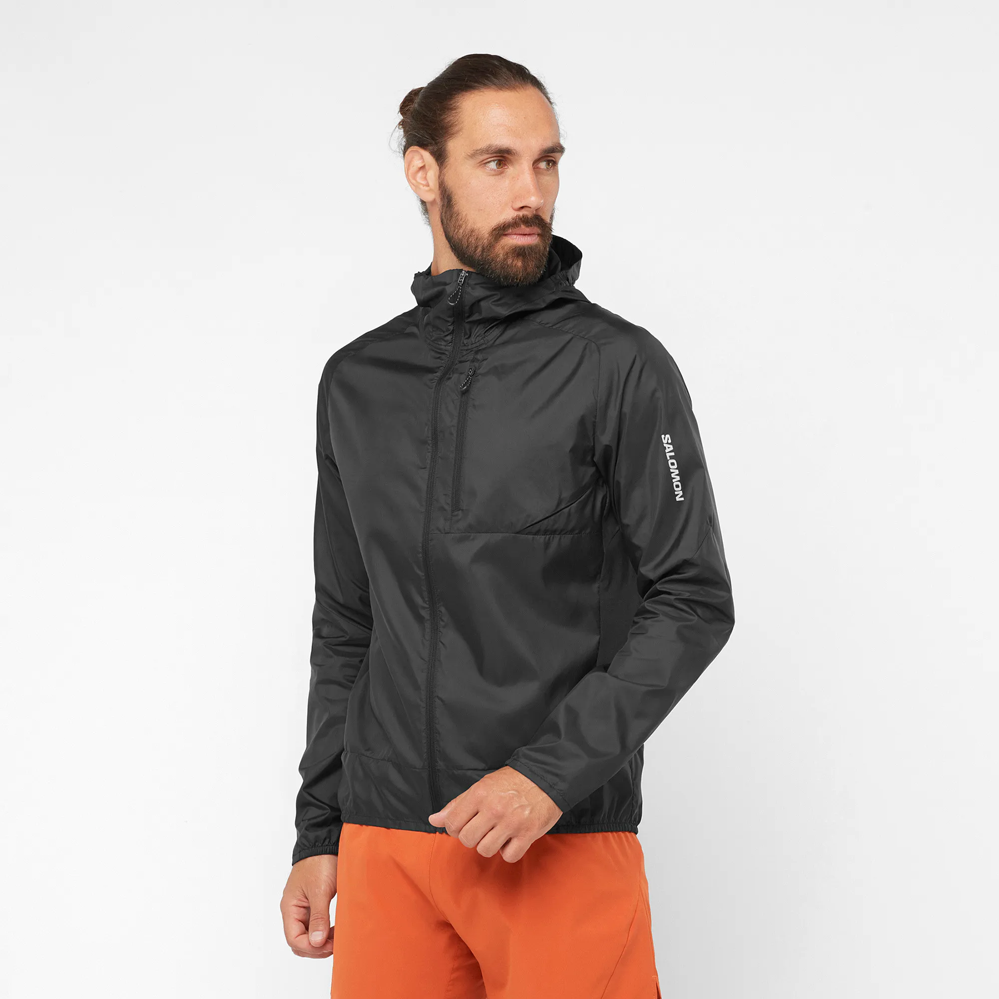 Salomon Men&#x27;s Bonatti Cross Full Zip Hoodie Deep Black | Buy Salomon Men&#x27;s Bonatti Cross Full Zip Hoodie Deep Black here | Outnorth