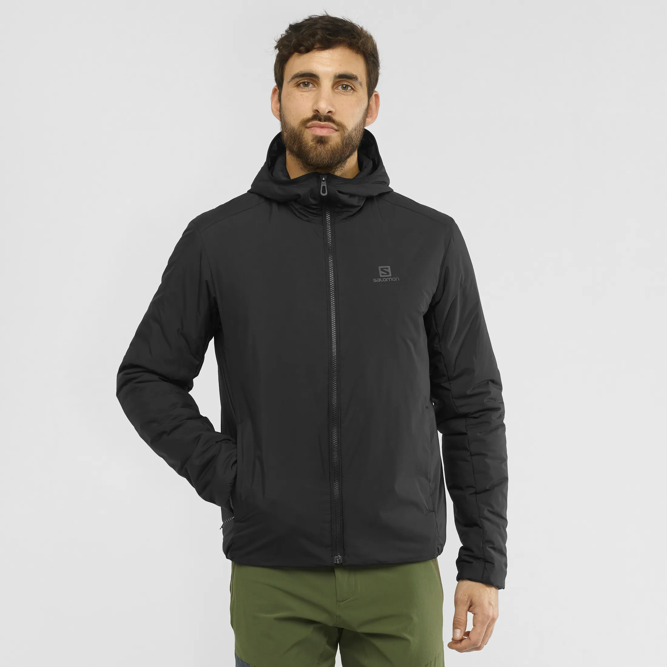 Salomon Men&#x27;s Outrack Insulated Hoodie Black | Buy Salomon Men&#x27;s Outrack Insulated Hoodie Black here | Outnorth
