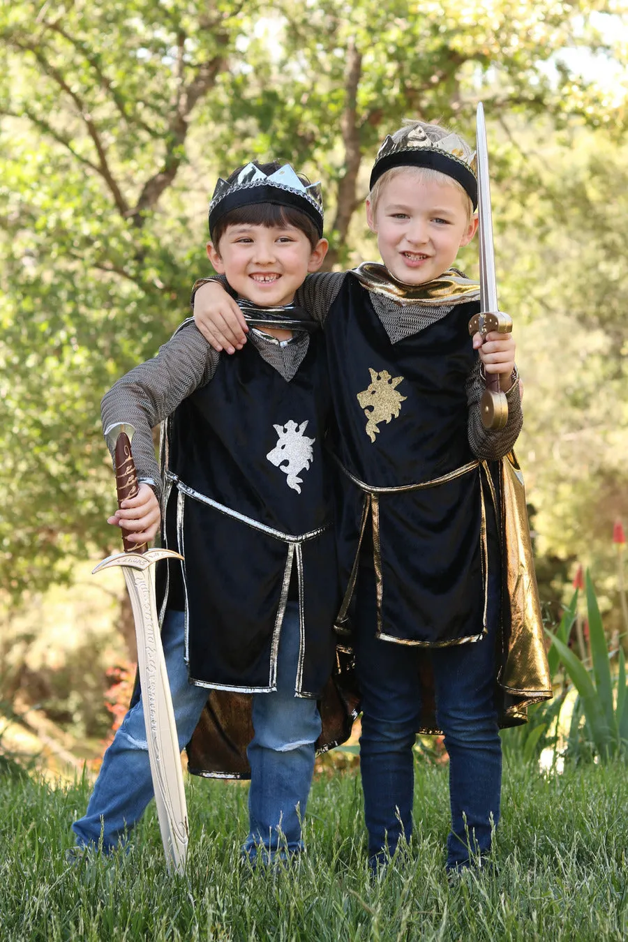 Silver Knight Tunic with Cape Size 5-6