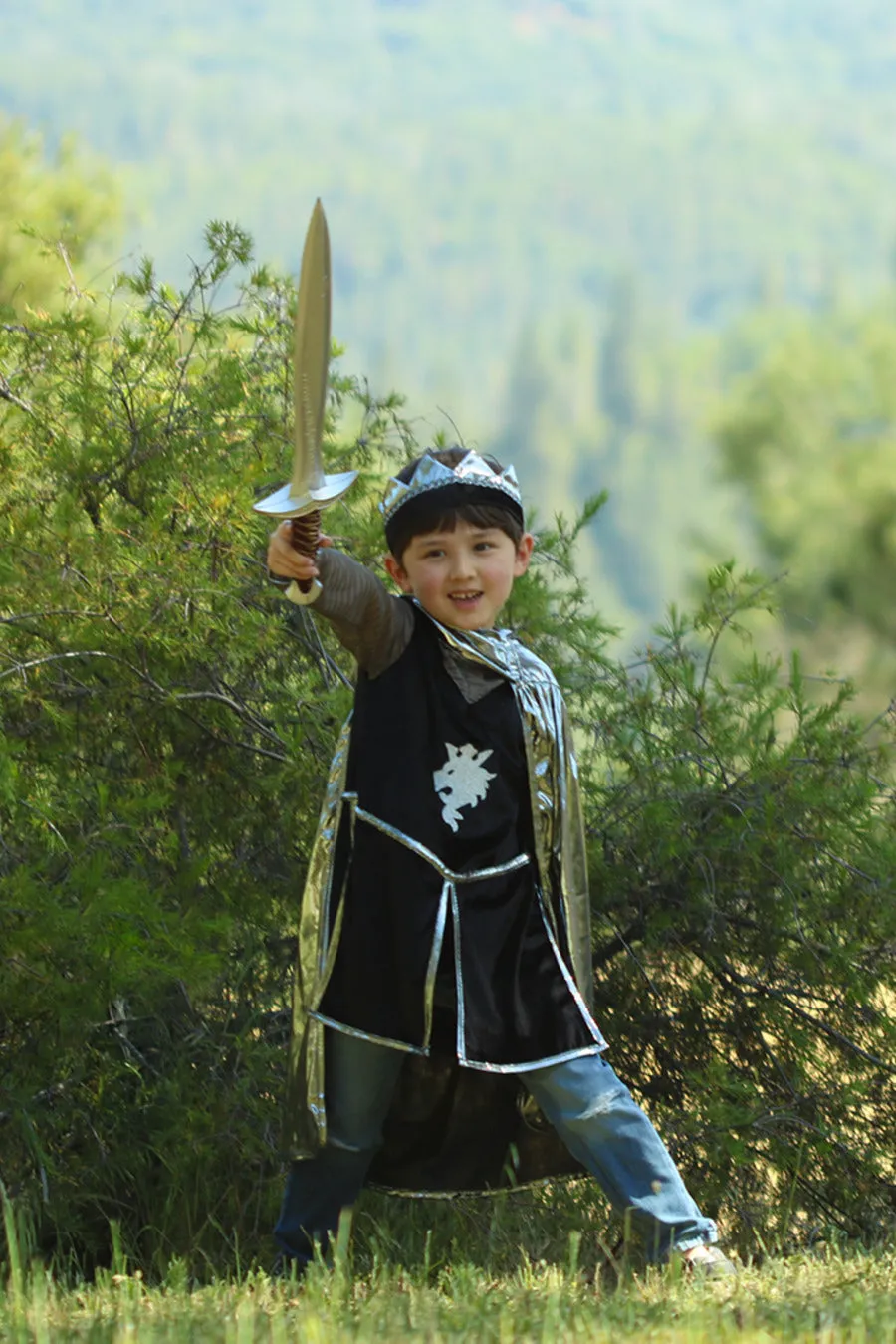 Silver Knight Tunic with Cape Size 5-6