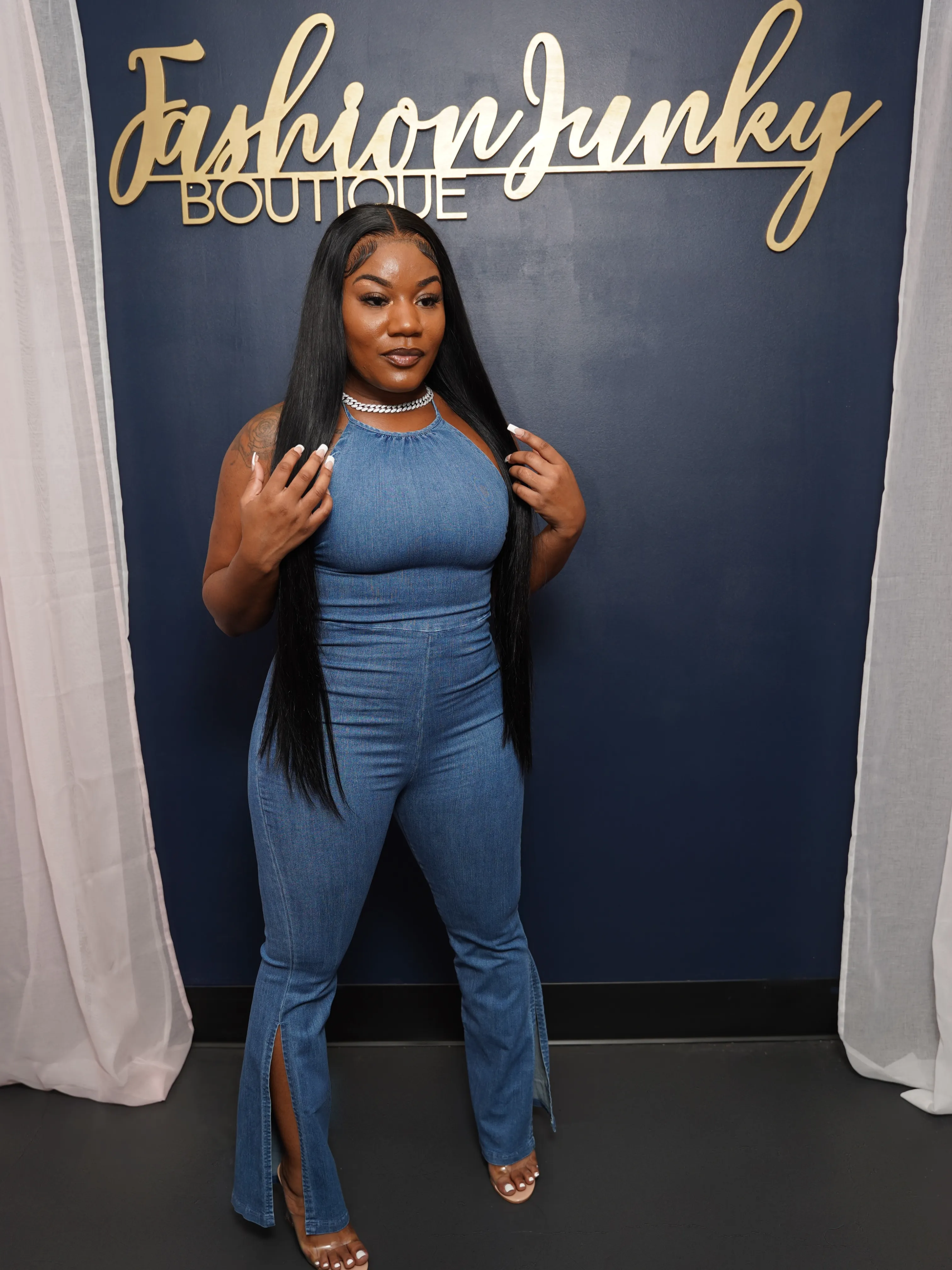 Slit Jumpsuit