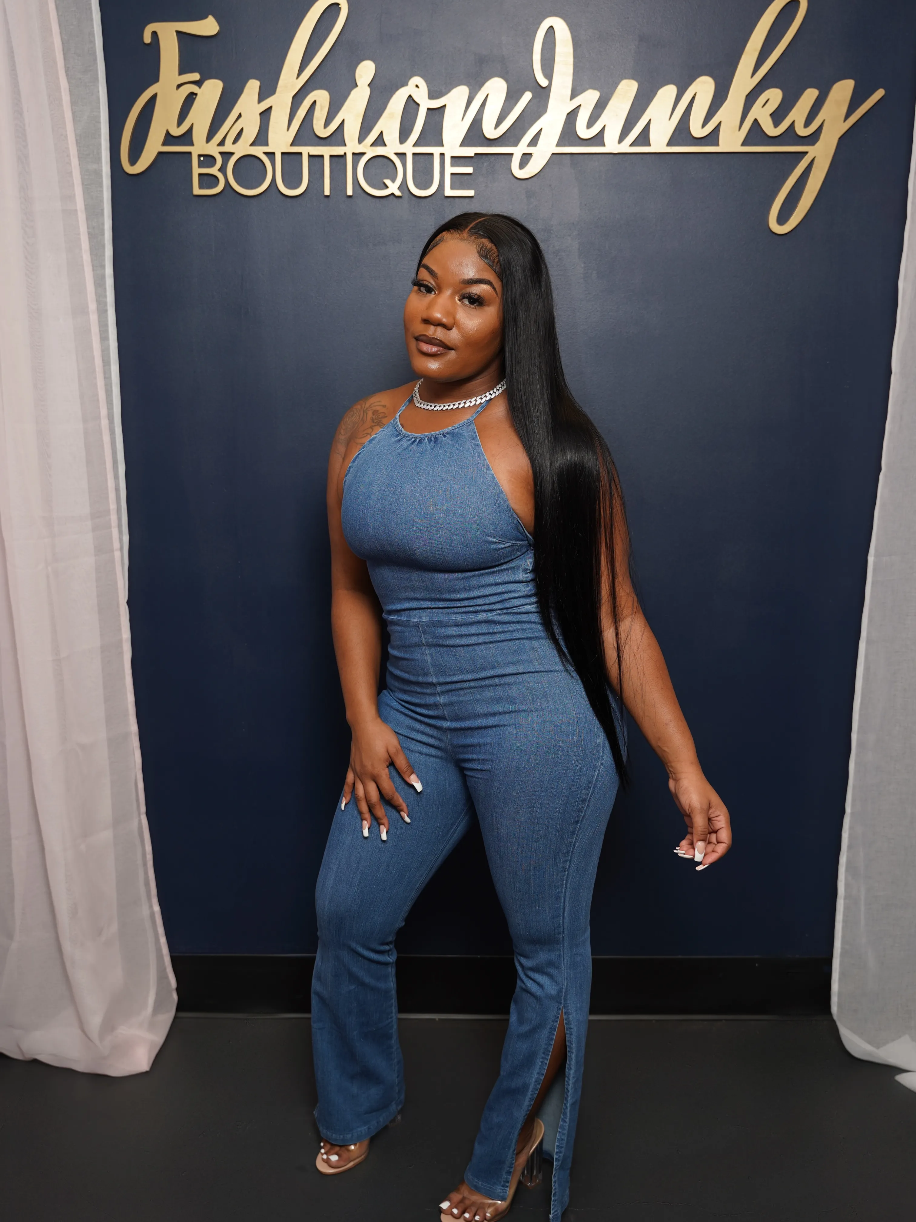 Slit Jumpsuit