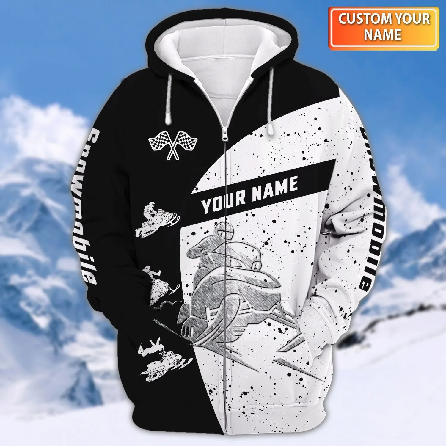 Snowmobile Personalized 3D Sweatshirt Hoodie Shirt, Gift For Snowmobile Lovers
