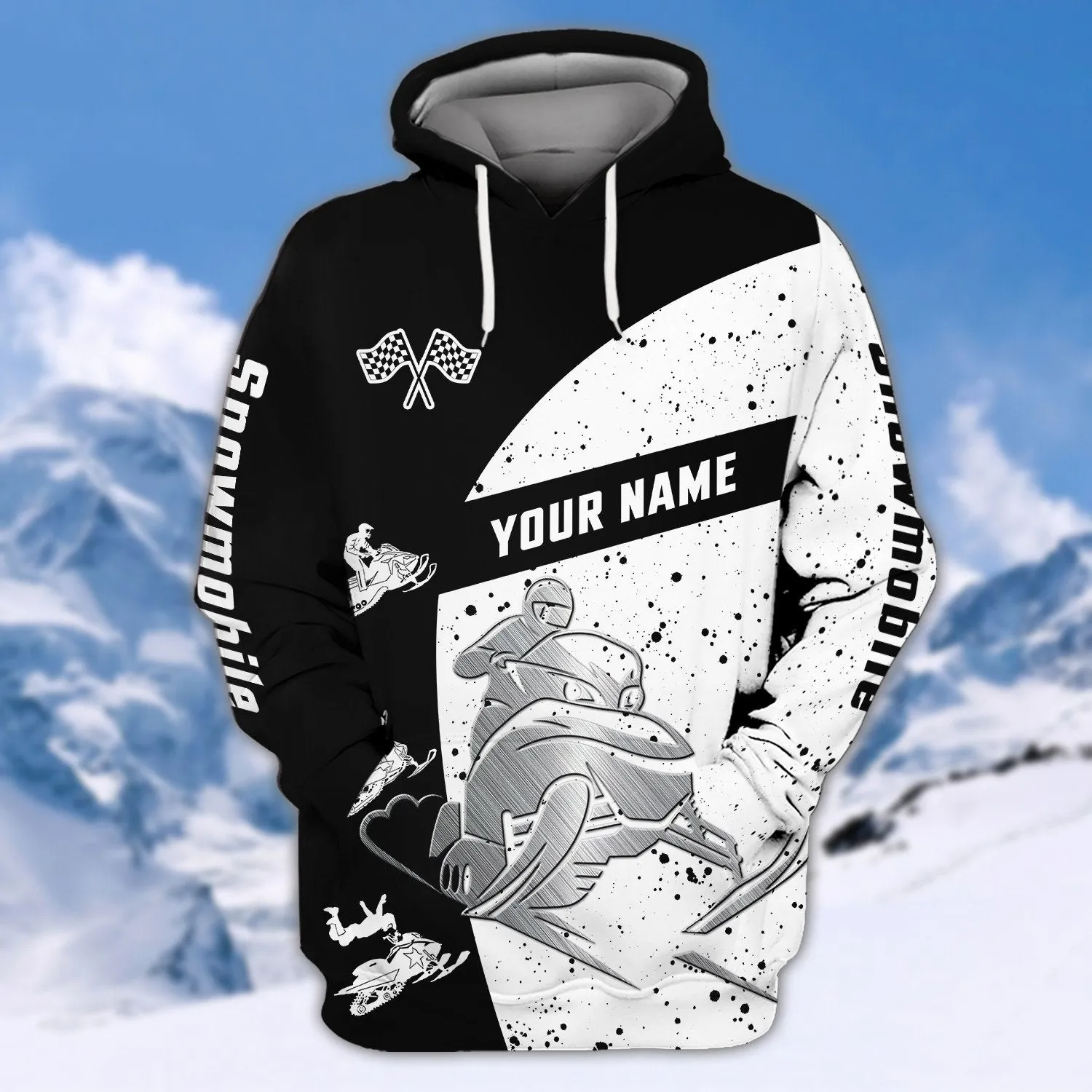 Snowmobile Personalized 3D Sweatshirt Hoodie Shirt, Gift For Snowmobile Lovers