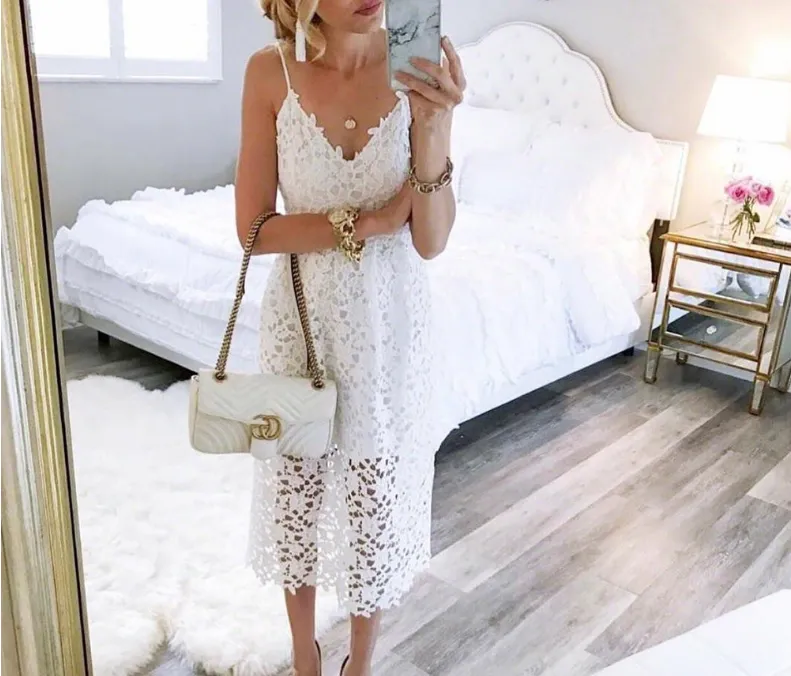Summer Women's Lace Slip Dress