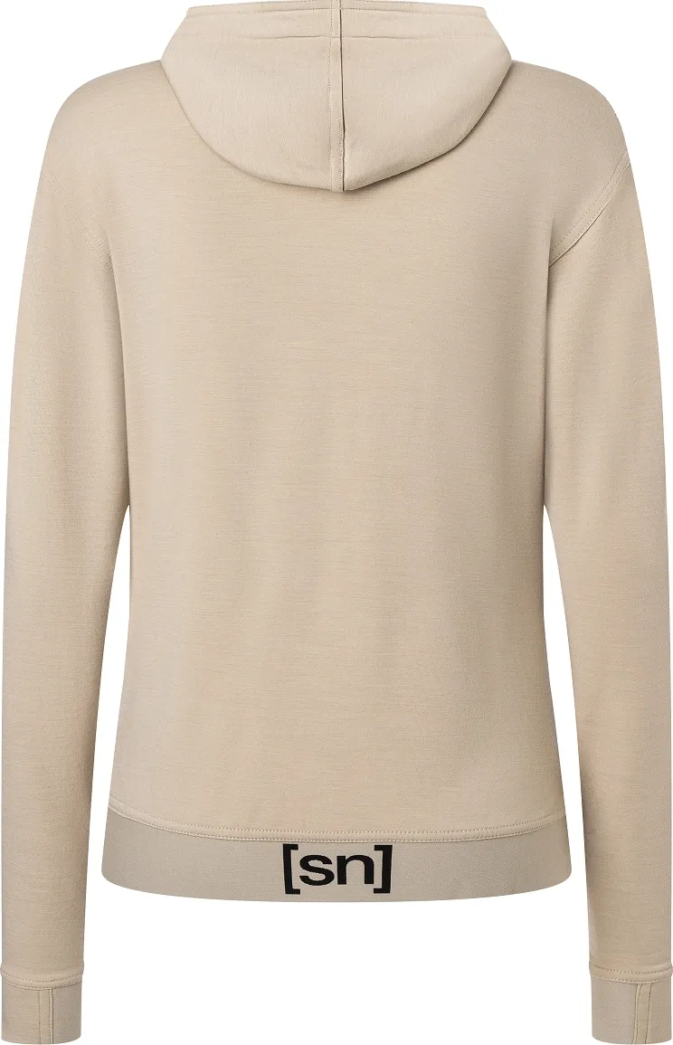 super.natural Women&#x27;s Solution Hoodie White Pepper | Buy super.natural Women&#x27;s Solution Hoodie White Pepper here | Outnorth