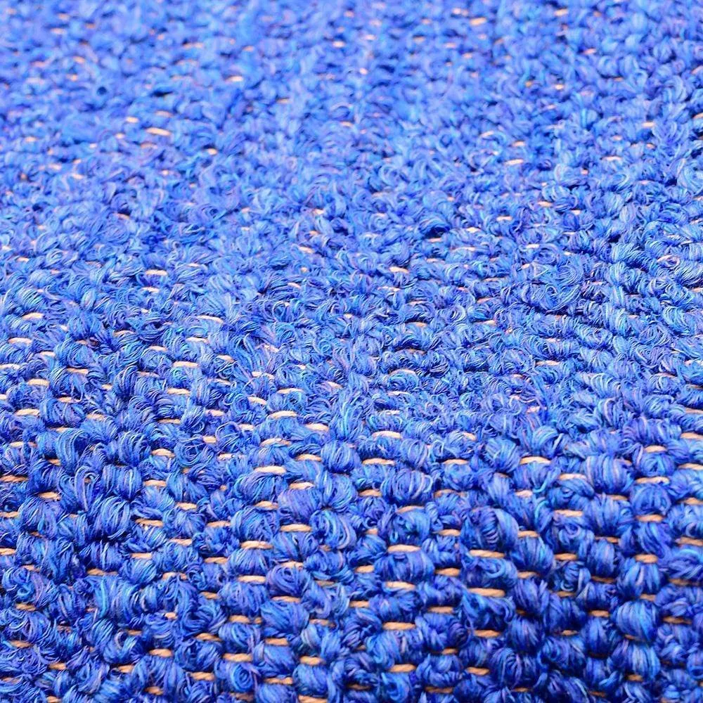 Tapis artisanal bleu 3x2m