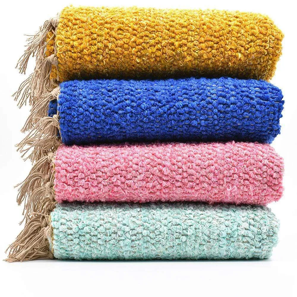 Tapis artisanal bleu 3x2m