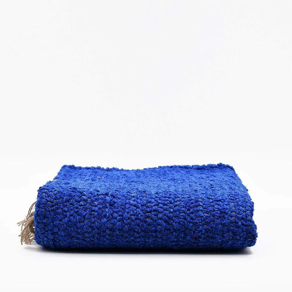 Tapis artisanal bleu 3x2m
