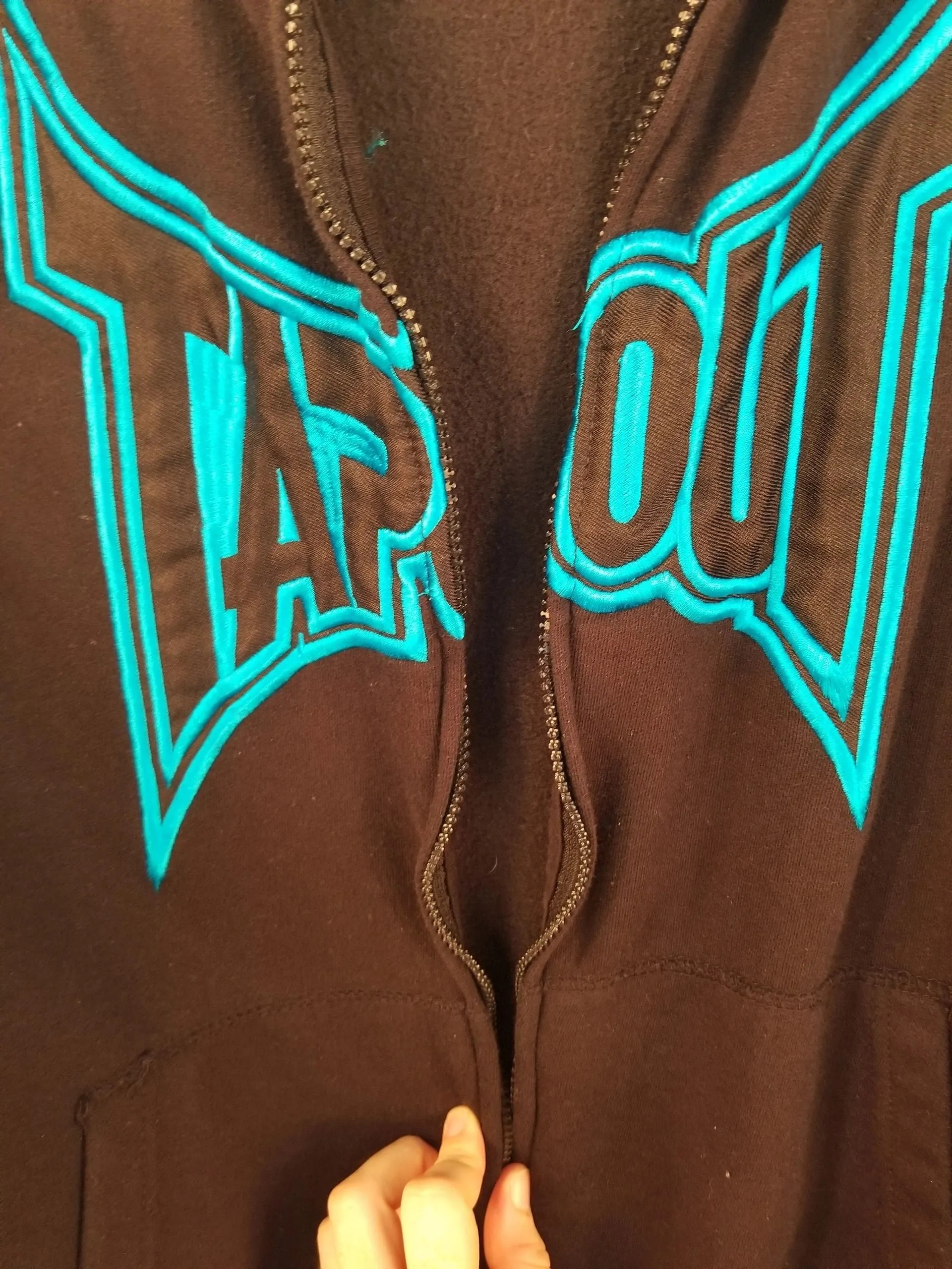 Tapout Zip-up Hoodie *MISSING ZIPPER*