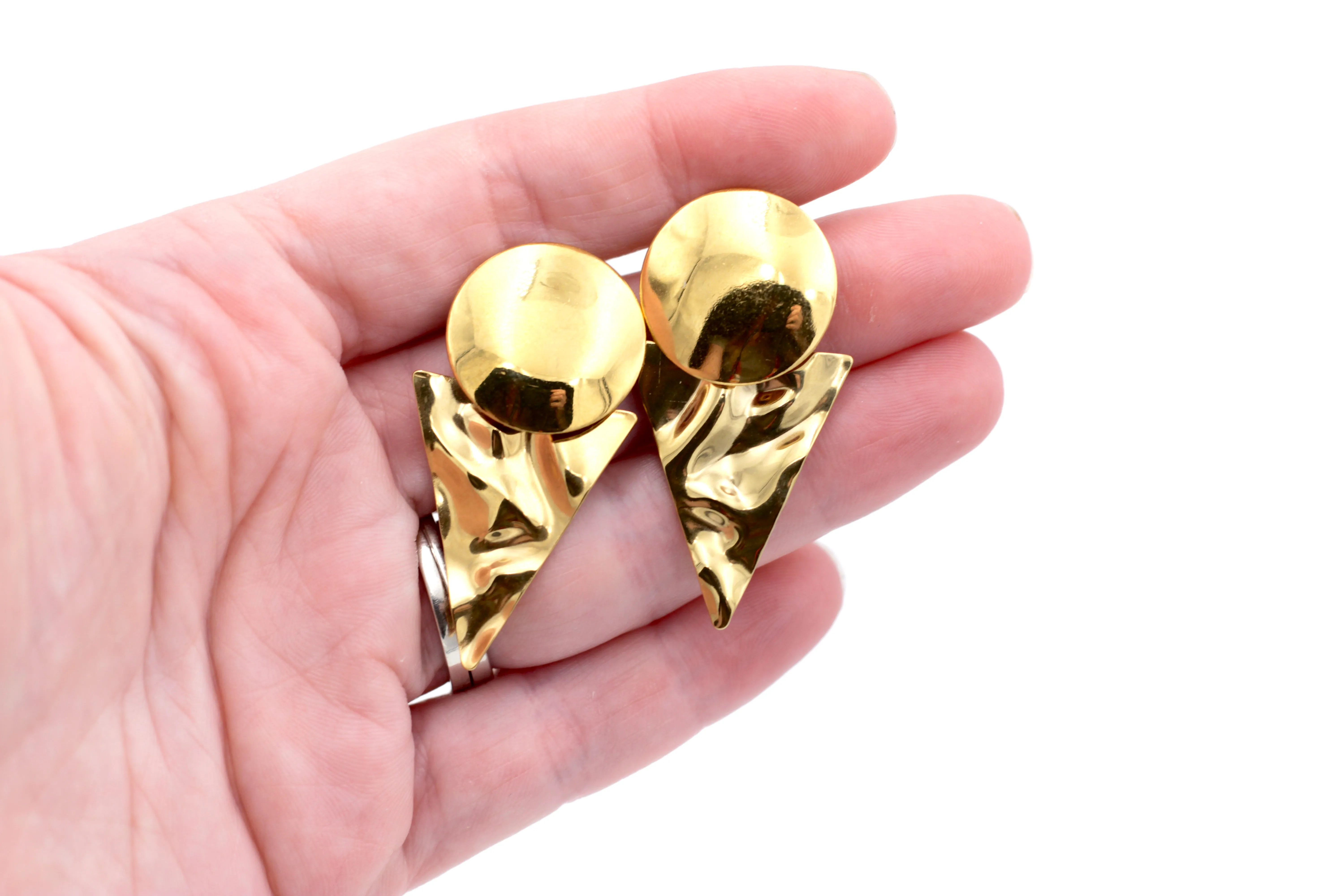 Textured Triangle Dangles