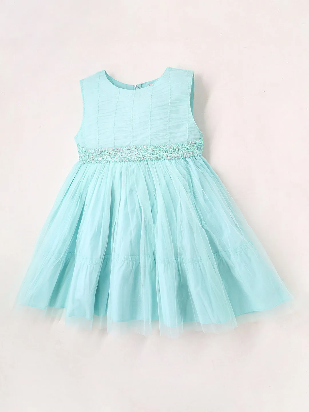 The Serene Sea Blue Dress for Kids