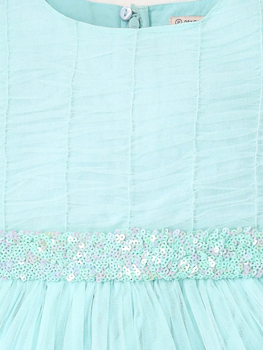 The Serene Sea Blue Dress for Kids