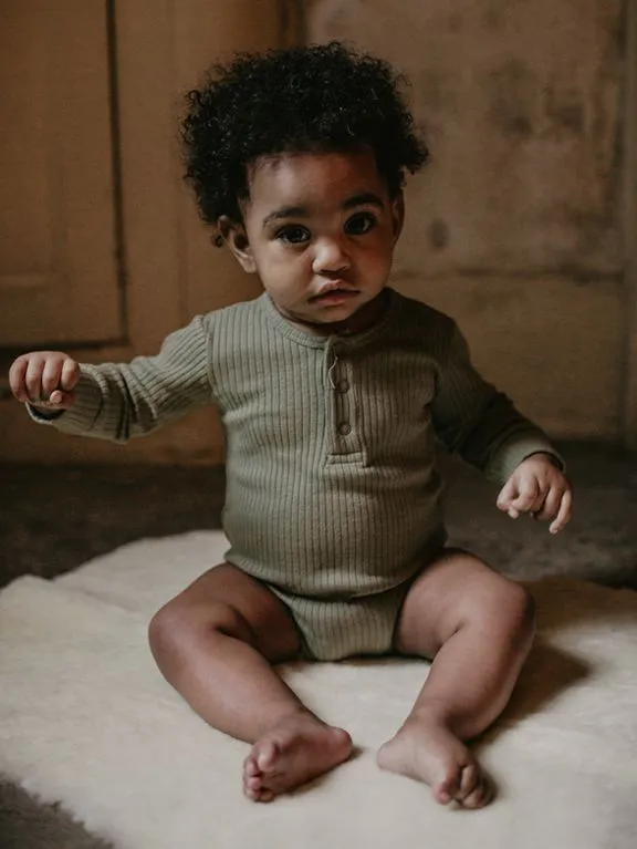 The Simple Folk Ribbed Onesie