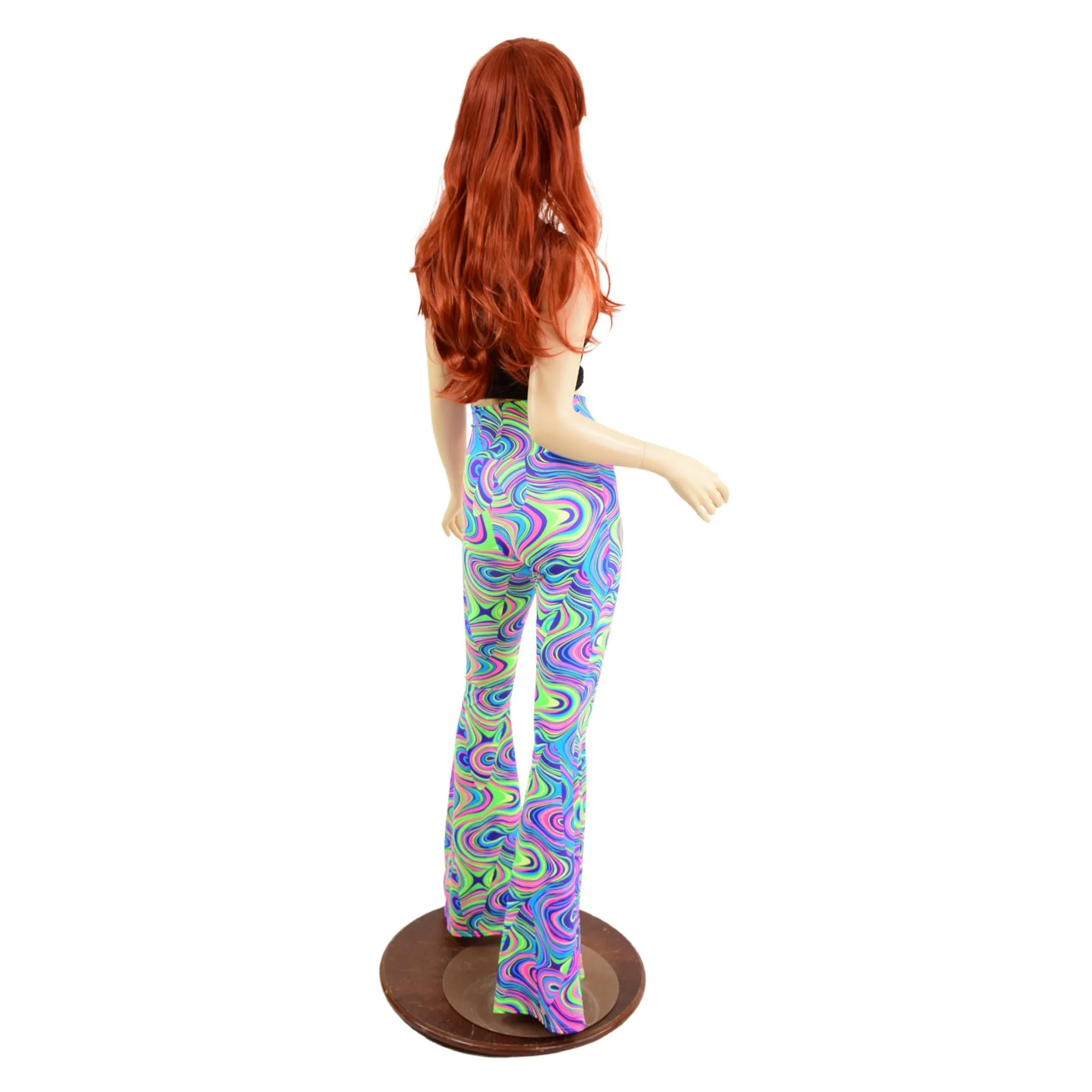 UV Glow Worm High Waist Solar Flares