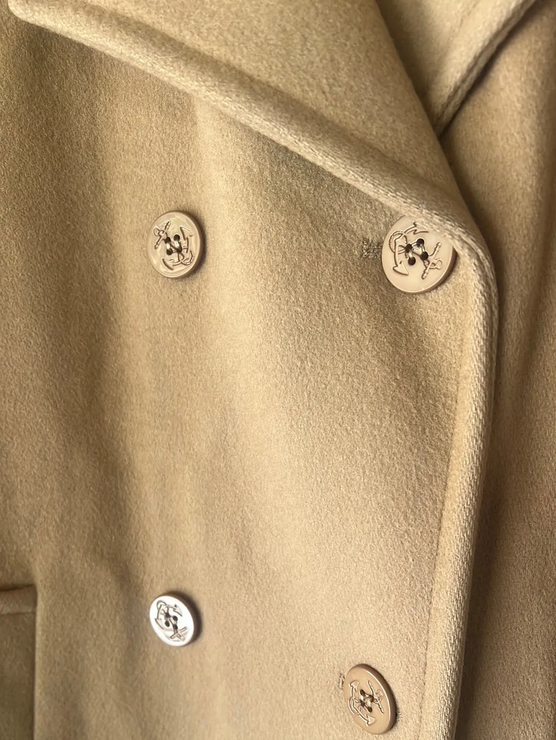 Vintage J.G. Hook Wool Pea Coat - Camel