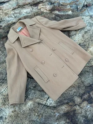 Vintage J.G. Hook Wool Pea Coat - Camel