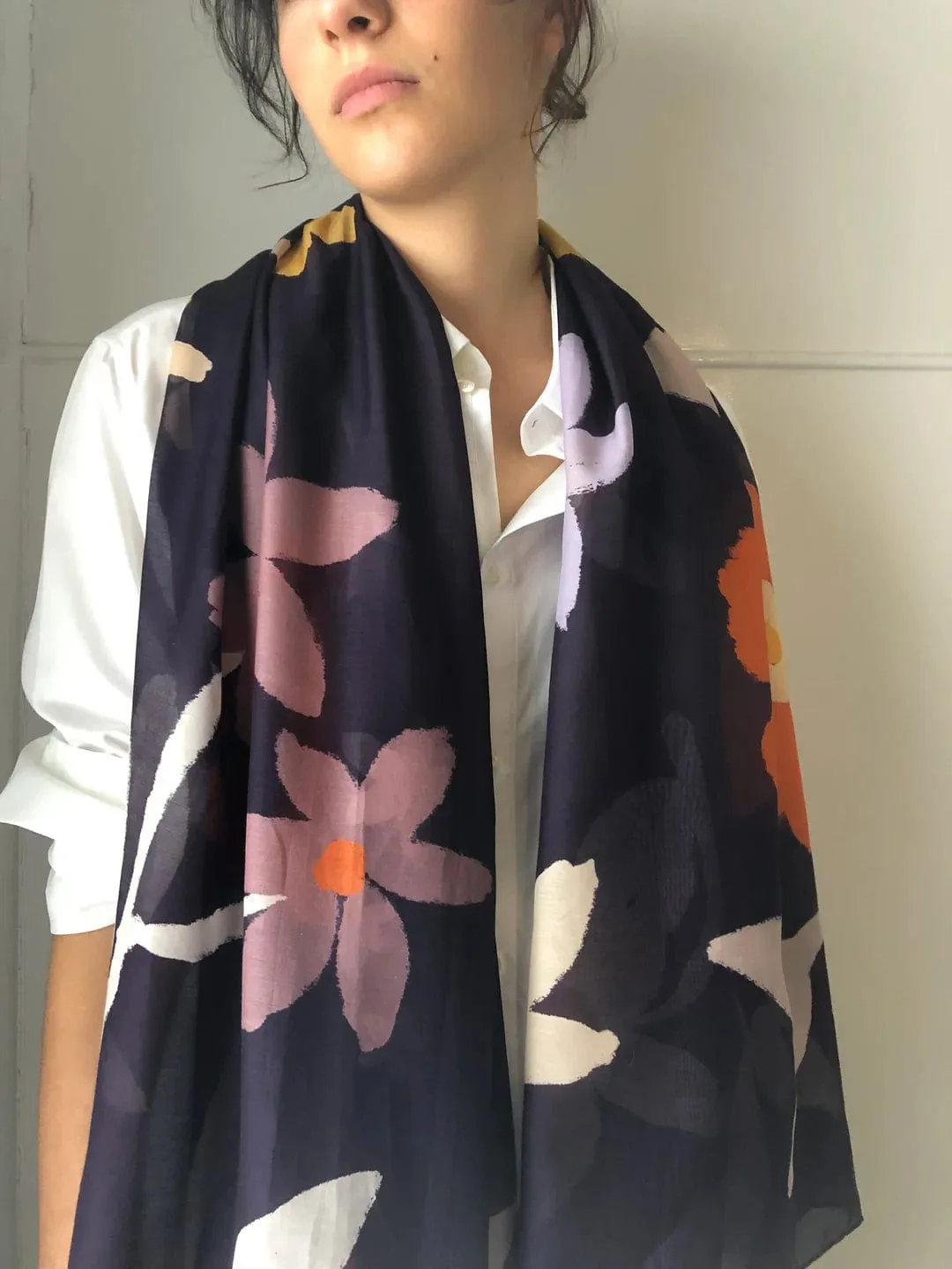 Walker & Bing Ditsy  Cotton Voile Sarong Scarf