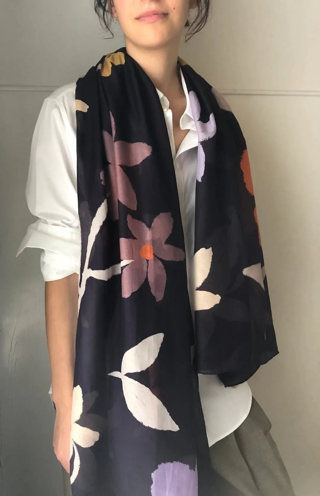 Walker & Bing Ditsy  Cotton Voile Sarong Scarf