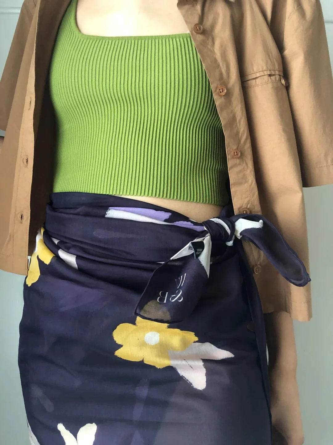 Walker & Bing Ditsy  Cotton Voile Sarong Scarf