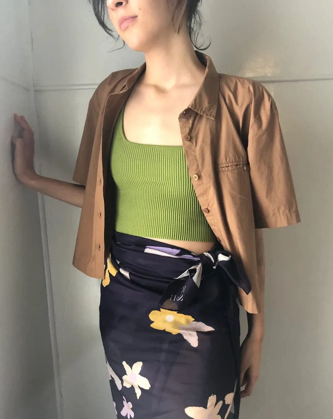 Walker & Bing Ditsy  Cotton Voile Sarong Scarf