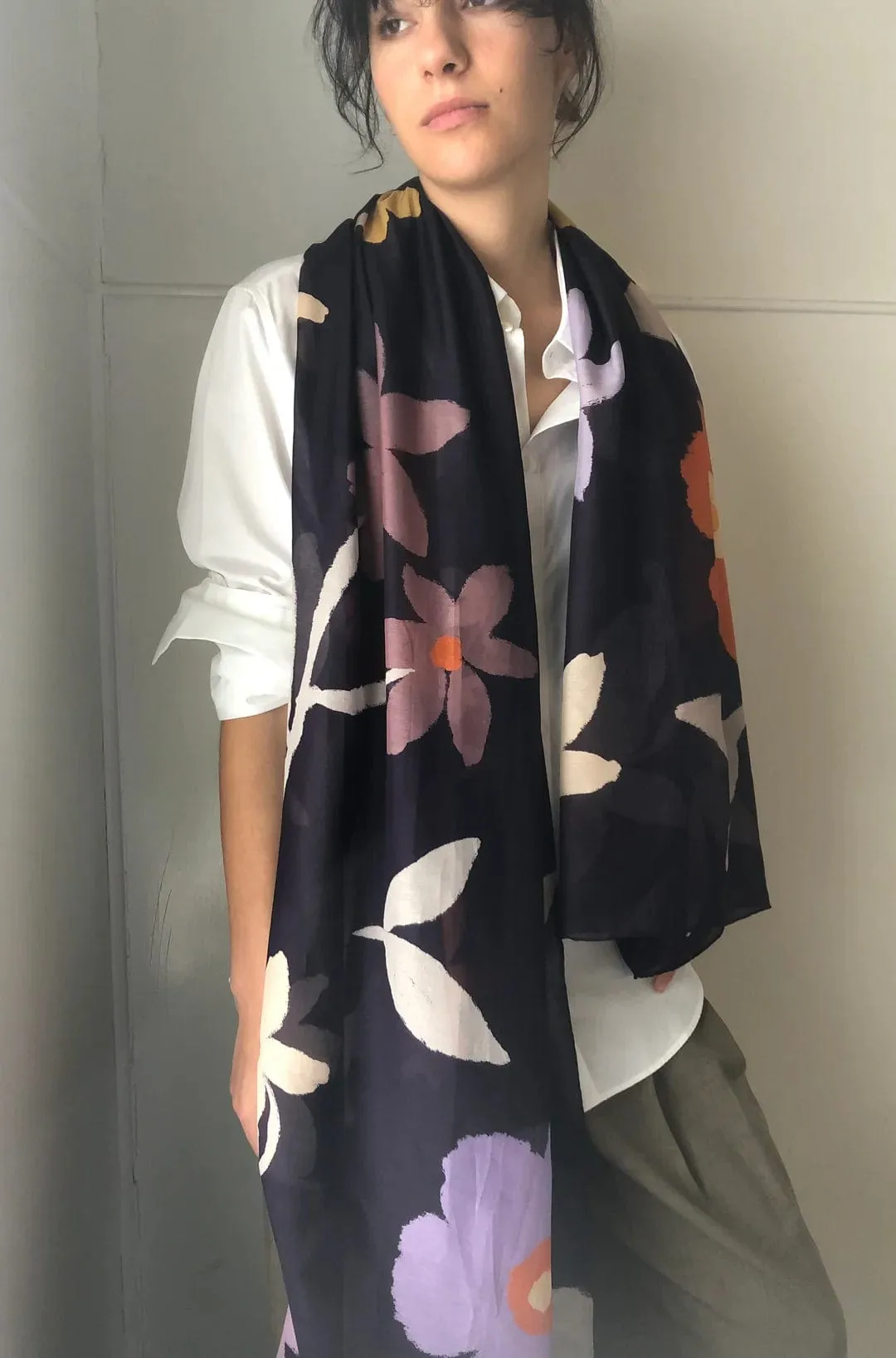 Walker & Bing Ditsy  Cotton Voile Sarong Scarf