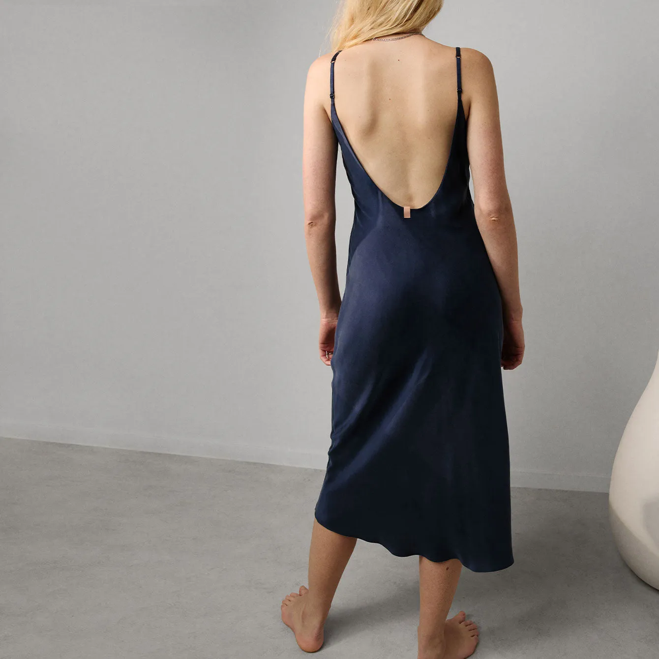 Washable Silk Bias Slip Dress