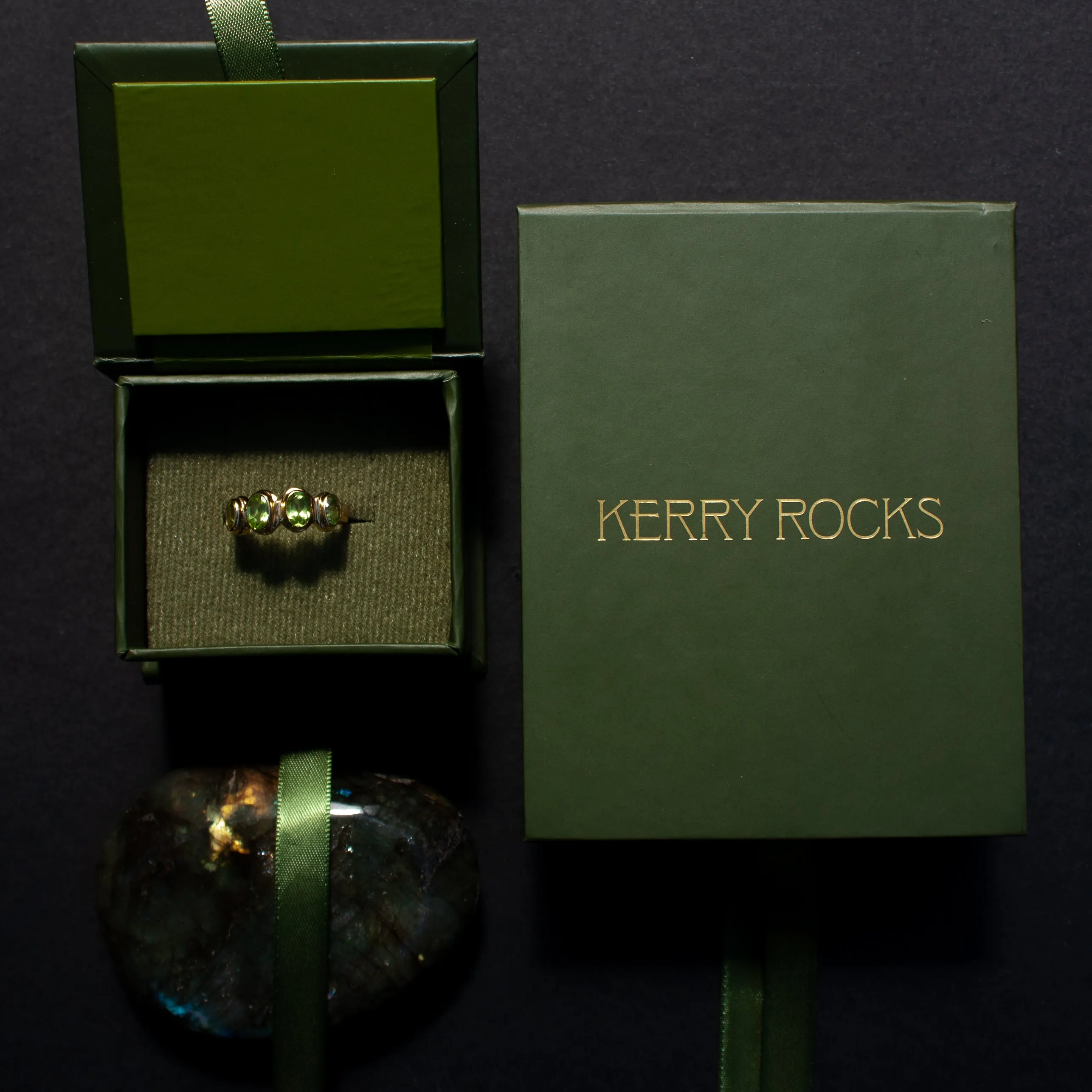 Zante Ring, Peridot, Gold